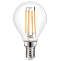 LED 4W (40W) Golf Ball Lamp SES E14 Clear Filament 470lm 6500k Daylight