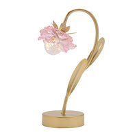 Gold Battery Powered table lamp