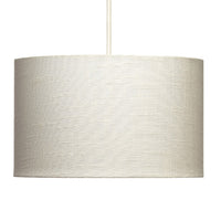 12" Cotton Cream Linen Vintage Easy Fit Drum Pendant Shade 30cm