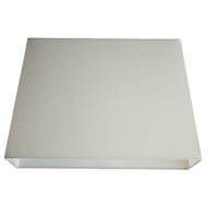 K Living Cream Linen and White Inner Vintage Rectangular Tapered Shade