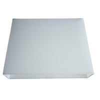K Living Cream Linen and White Inner Vintage Rectangular Tapered Shade - 33cm Length