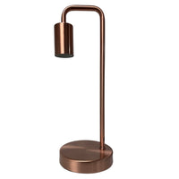 Brushed Copper metal table lamp