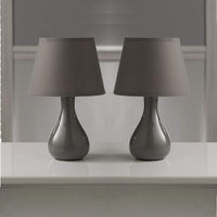 Grey Ceramic Table Lamp