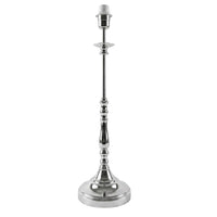 K Living LCLAIRMONTPN-TL Polished Chrome Vintage Candlestick Table Lamp base only 46cm Height