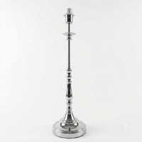 Modern polished chrome table lamp base for living room and bedroom