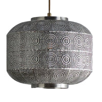 K Living LEVANSN/PE Satin Nickel Moroccan Style Modern Easy Fit Non Electric Pendant Shade