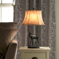 Bronze Stag Table Lamp