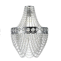 K Living LHAYLECLE/PEN Chrome and Clear Acrylic Bead Vintage Easy Fit Chandelier Pendant Shade