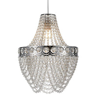 Polished Chrome Crystal Chandelier Shade
