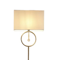 Antique Brass Floor Lamp with Shade