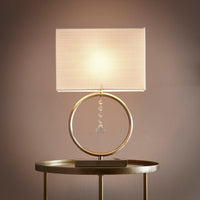 Gold Table lamp with cream shade Modern Table lamp