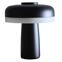 K Living LLYONBLA/TL Matt Black Rechargeable LED Touch Dimmable Table Lamp - 16cm Height