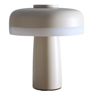 K Living LLYONCREAM/TL Matt Cream Rechargeable LED Touch Dimmable Table Lamp - 16cm Height