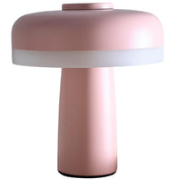 K Living LLYONPINK/TL Matt Pink Rechargeable LED Touch Dimmable Table Lamp - 16cm Height