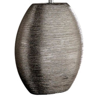 Silver Textured Pottery Table Desk Light