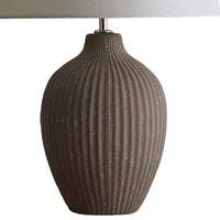 Brown Pottery Table Desk Light