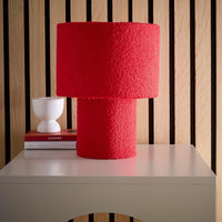 red Velvet fabric Table lamp
