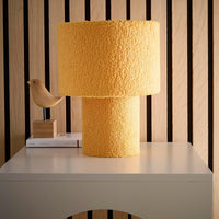 Yellow Velvet fabric Table lamp