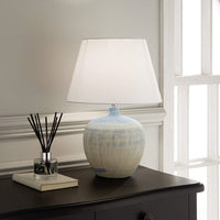 Blue Ceramic table lamp with Shade