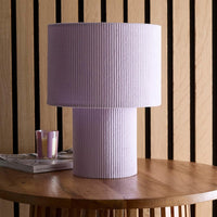 Lavender Velvet Bedroom Table lamp