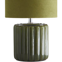 Green Pottery Table Desk Light