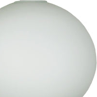 White Opal Glass None Electric Easy Fit Round Dome Pendant