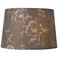 Slate Grey Floral pattern Lampshade