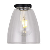 Britalia BRPMR2021C Clear Conical Glass Vintage Easy Fit Pendant Light Shade - 14cm Diameter