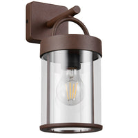 Trio R26476124 Antique Rust Outdoor Vintage Down Lantern Wall Light IP44