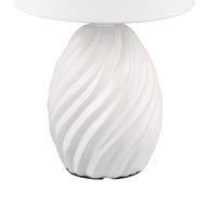 White Ceramic table lamp base