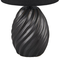 Black Ceramic Modern Table Lamp
