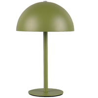 Trio Lighting R54891115 LED Olive Green Dome Shape USB Rechargeable Touch Table Lamp