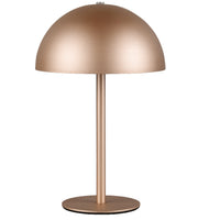 Trio Lighting R54891165 LED Copper Dome Shape USB Rechargeable Touch Table Lamp