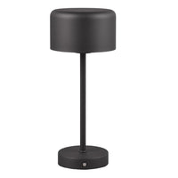 Trio R59151132 LED Matt Black Stem USB Rechargeable Touch Retro Table Lamp
