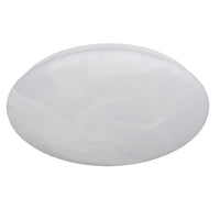 Trio Lighting R64631101 LED White Alabaster Modern Round Flush Ceiling Light - 28cm Diameter