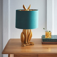 Antique Gold Hiding Hare table Lamp