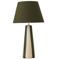 K Living LSOLAGN/TL Olive Green and Cream Ceramic Modern Table Lamp with Olive Green Shade - 52cm Height