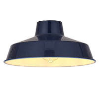 Dark Blue Metal Dome Pendant Light Shade