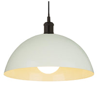 Cream Metal Vintage Dome Pendant Ceiling Shade