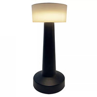 Widdop HE2297 LED Matt Black USB Rechargeable CCT Touch Table Lamp - 22cm Height
