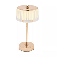 Gold Touch Table lamp with decorative clear shade