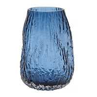 Blue Fluid Glass Vase