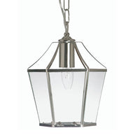 Oaks 1044 AC | Antique Chrome Glass Retro Pendant | Home Lights Direct