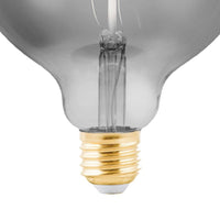 LED Smoked Spiral Vintage Globe Dimmable Filament Light Bulb