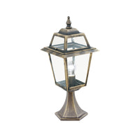 Searchlight 1524 | Black and Gold Indoor Outdoor Pedestal Light
