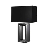 Searchlight 1610BK | Black Mirror Indoor Table Lamp