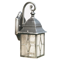 Searchlight 1642 | Black and Silver Indoor Outdoor Wall Light