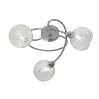 Oaks Lighting 2021/3 CH | Polished Chrome Indoor Semi Flush Light