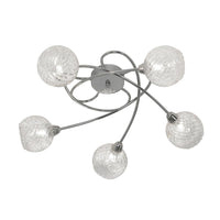 Oaks Lighting 2021/5 CH | Polished Chrome Indoor Semi Flush Light