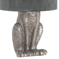 Silver Hare Sitting Rabbit Table Light